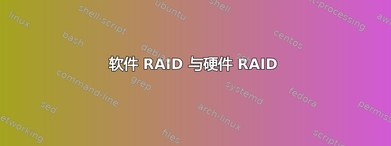 软件 RAID 与硬件 RAID