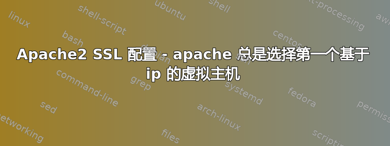 Apache2 SSL 配置 - apache 总是选择第一个基于 ip 的虚拟主机