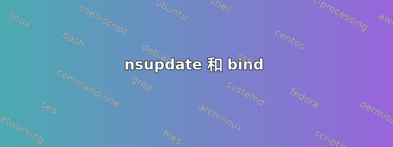 nsupdate 和 bind