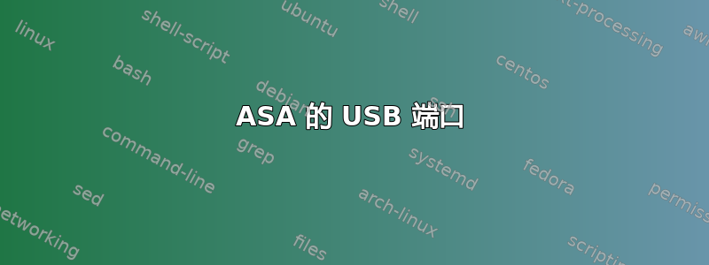 ASA 的 USB 端口