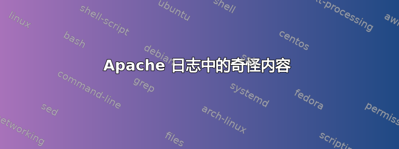 Apache 日志中的奇怪内容