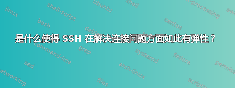 是什么使得 SSH 在解决连接问题方面如此有弹性？