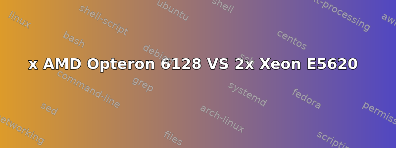 2x AMD Opteron 6128 VS 2x Xeon E5620 