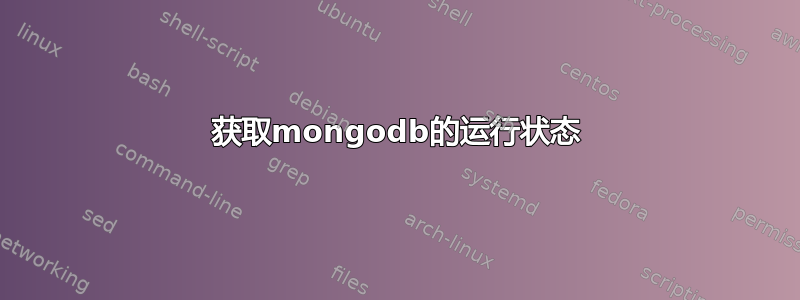 获取mongodb的运行状态