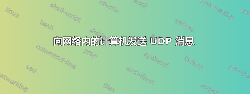 向网络内的计算机发送 UDP 消息