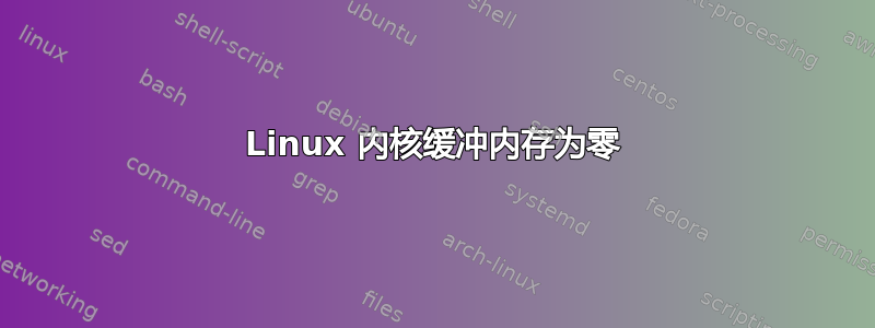 Linux 内核缓冲内存为零