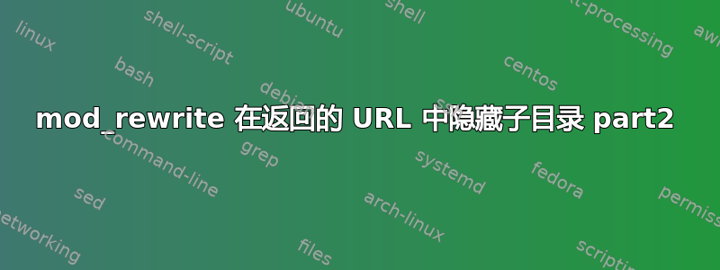 mod_rewrite 在返回的 URL 中隐藏子目录 part2