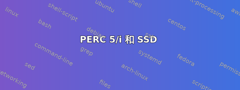 PERC 5/i 和 SSD