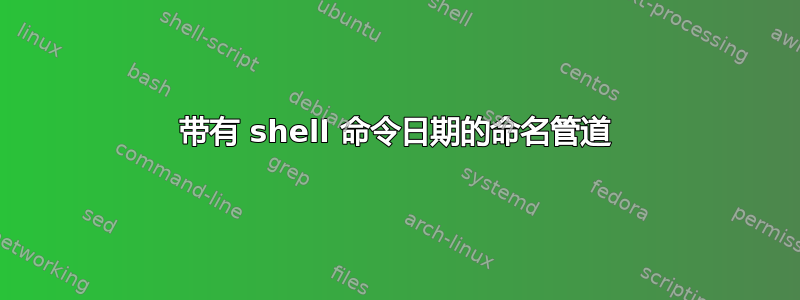 带有 shell 命令日期的命名管道