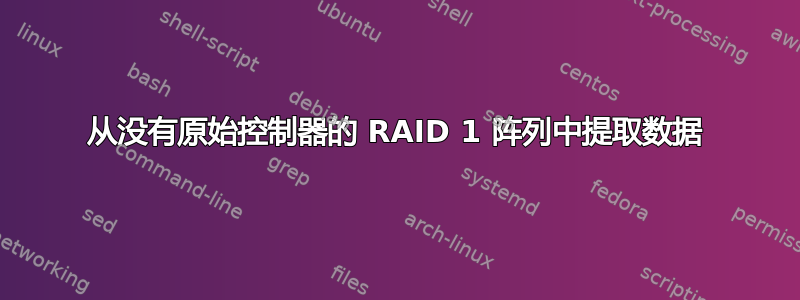 从没有原始控制器的 RAID 1 阵列中提取数据