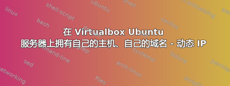 在 Virtualbox Ubuntu 服务器上拥有自己的主机、自己的域名 - 动态 IP