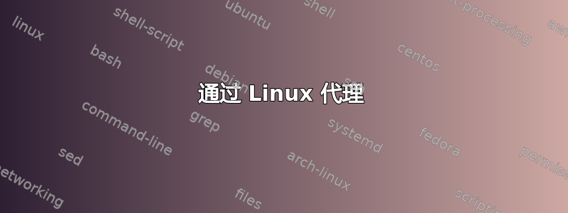 通过 Linux 代理