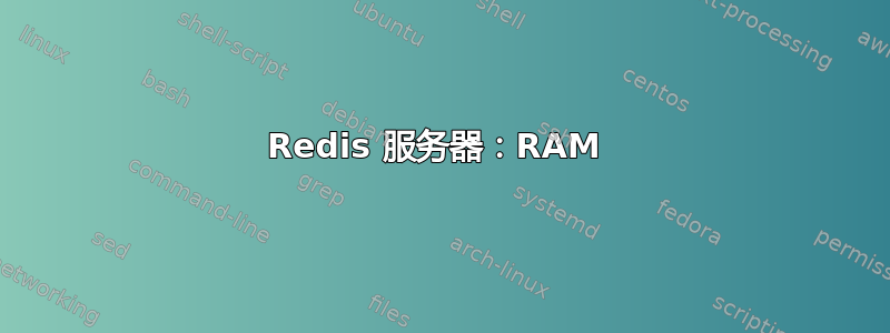 Redis 服务器：RAM 