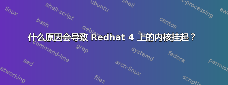 什么原因会导致 Redhat 4 上的内核挂起？