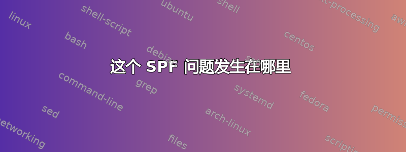 这个 SPF 问题发生在哪里