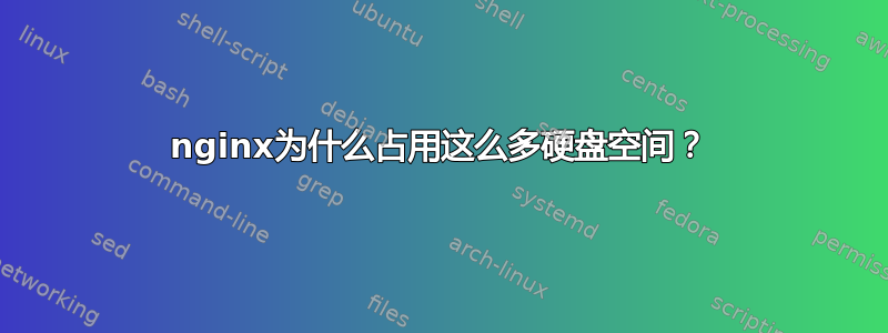 nginx为什么占用这么多硬盘空间？