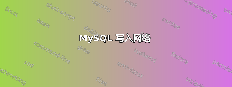 MySQL 写入网络