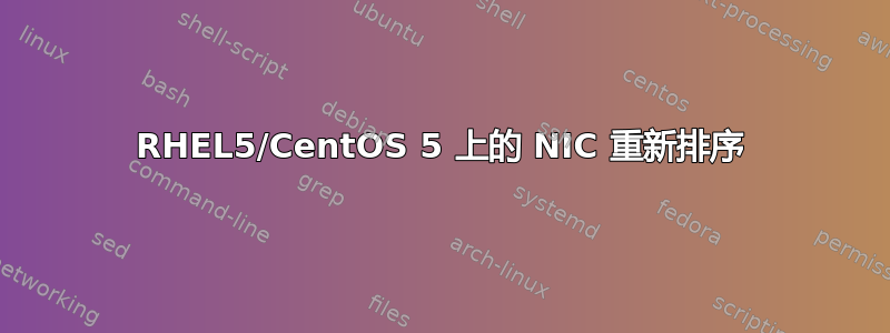 RHEL5/CentOS 5 上的 NIC 重新排序