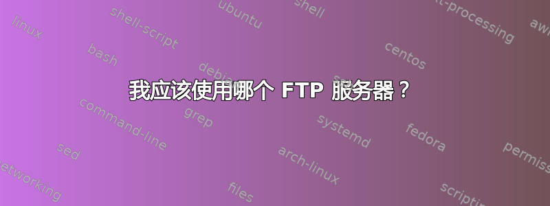 我应该使用哪个 FTP 服务器？