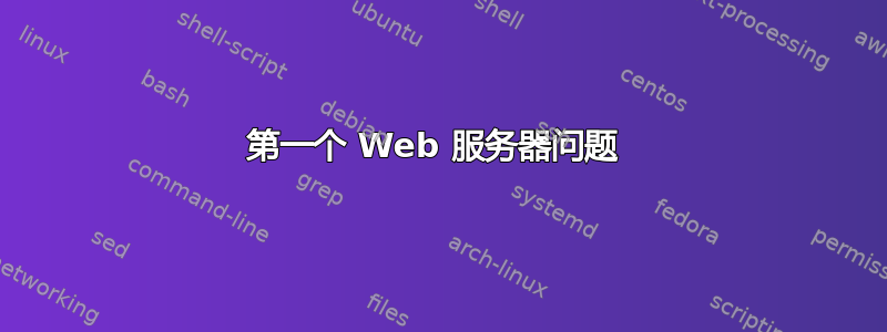 第一个 Web 服务器问题 