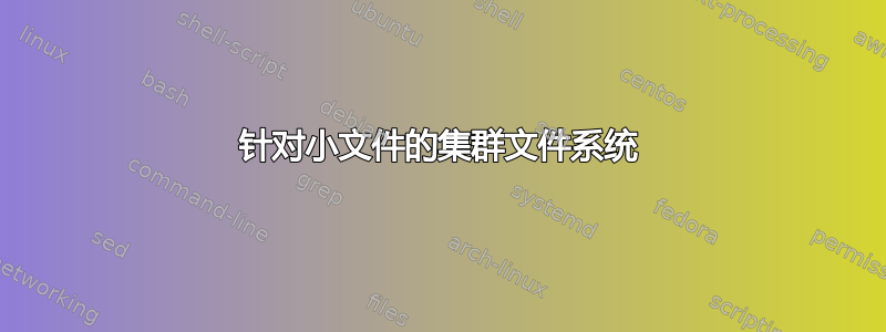 针对小文件的集群文件系统