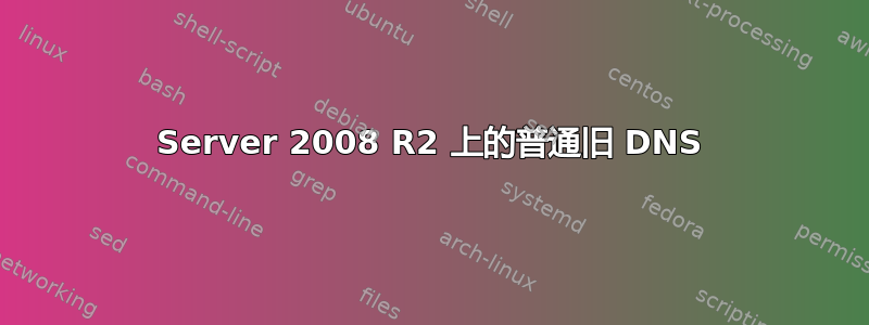 Server 2008 R2 上的普通旧 DNS