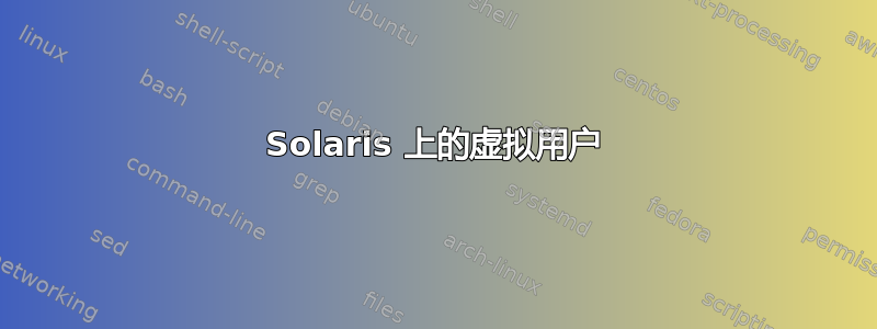 Solaris 上的虚拟用户