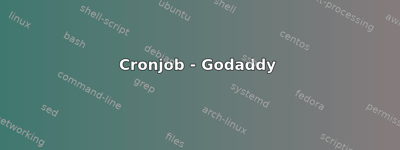 Cronjob - Godaddy