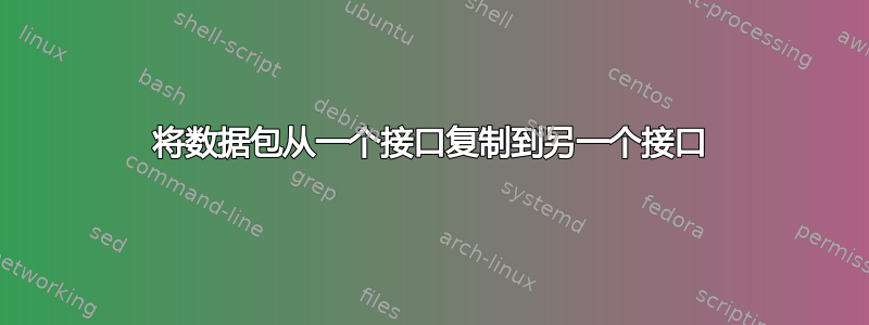 将数据包从一个接口复制到另一个接口