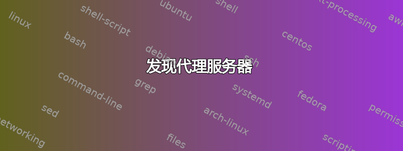 发现代理服务器