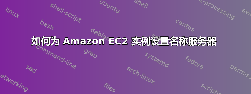 如何为 Amazon EC2 实例设置名称服务器