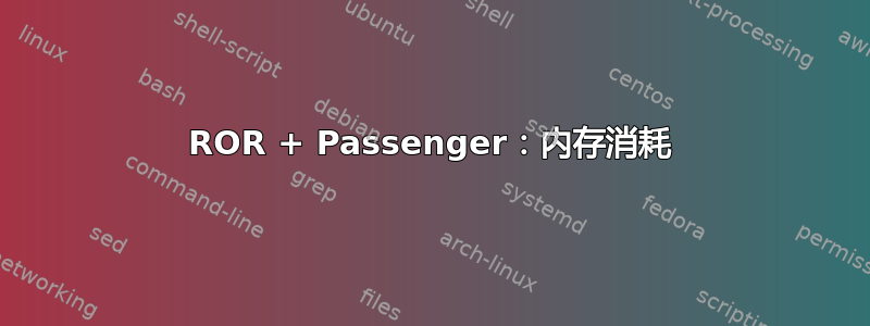 ROR + Passenger：内存消耗