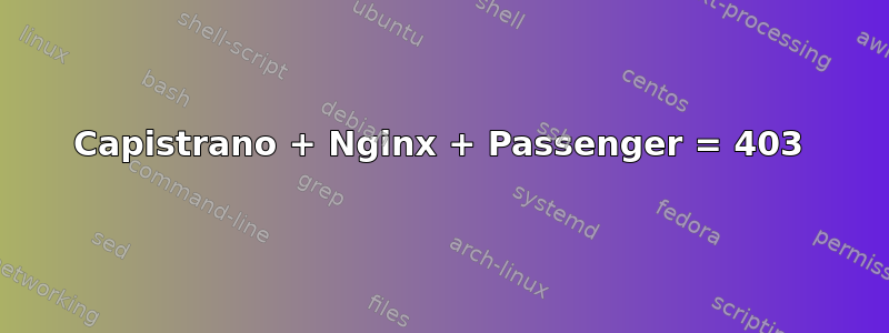 Capistrano + Nginx + Passenger = 403