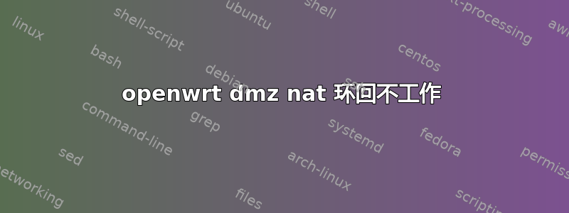 openwrt dmz nat 环回不工作