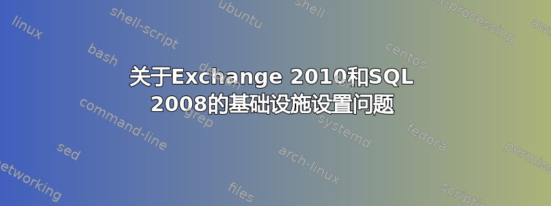 关于Exchange 2010和SQL 2008的基础设施设置问题