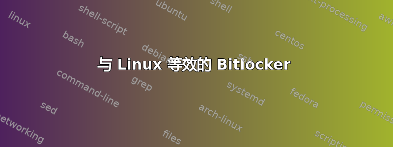 与 Linux 等效的 Bitlocker