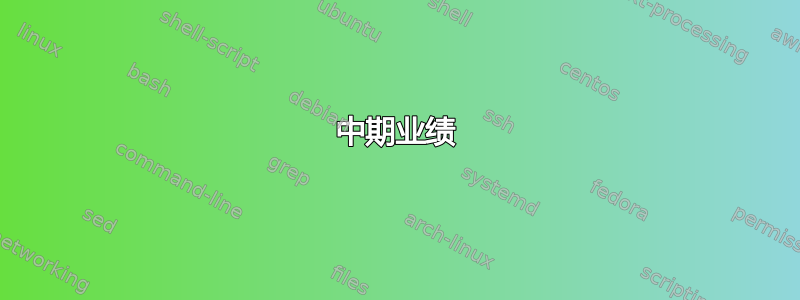 中期业绩