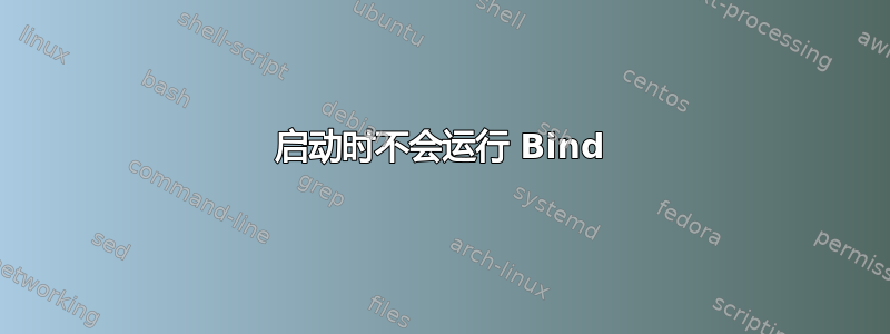 启动时不会运行 Bind