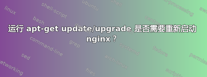 运行 apt-get update/upgrade 是否需要重新启动 nginx？