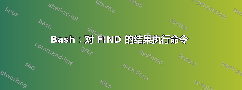 Bash：对 FIND 的结果执行命令