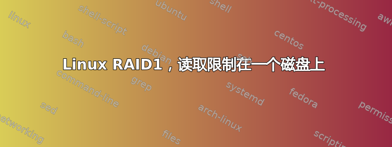 Linux RAID1，读取限制在一个磁盘上