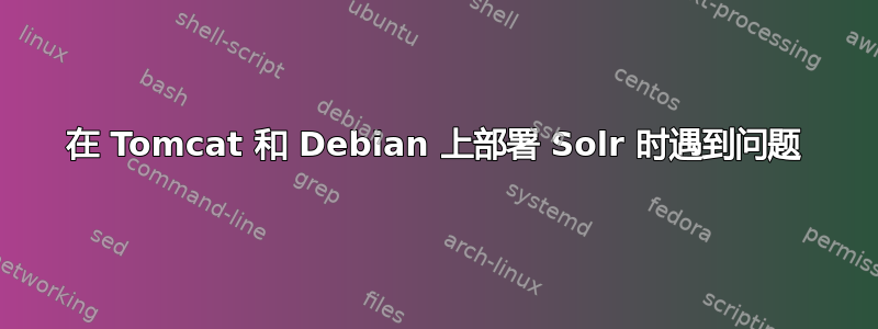 在 Tomcat 和 Debian 上部署 Solr 时遇到问题