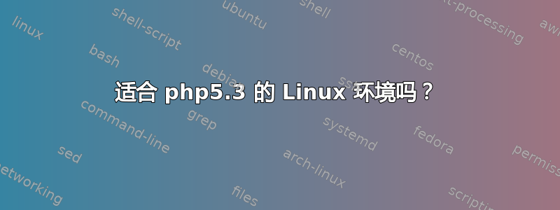 适合 php5.3 的 Linux 环境吗？