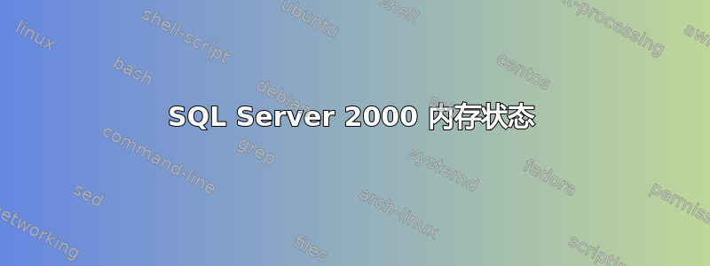 SQL Server 2000 内存状态