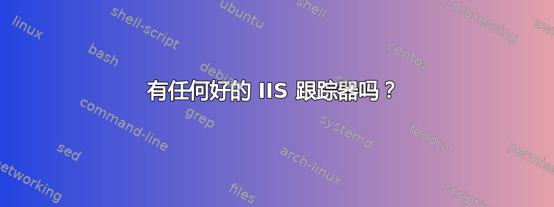 有任何好的 IIS 跟踪器吗？