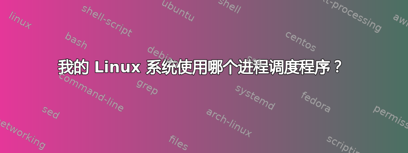 我的 Linux 系统使用哪个进程调度程序？