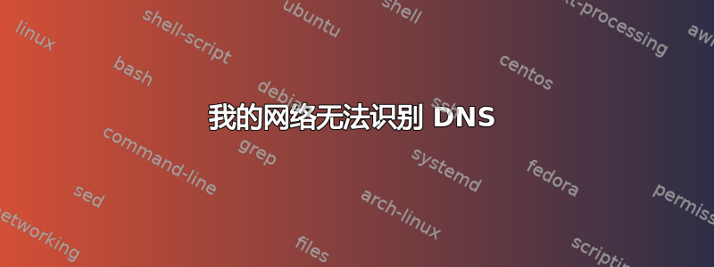 我的网络无法识别 DNS