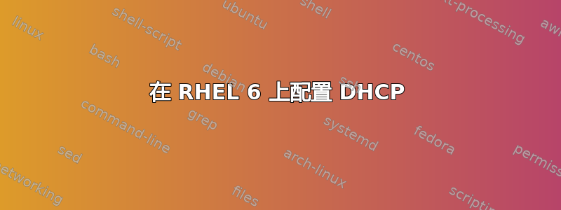 在 RHEL 6 上配置 DHCP