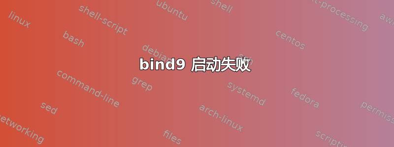 bind9 启动失败