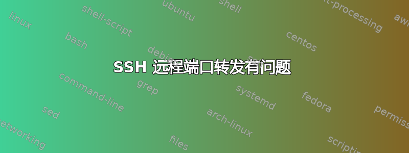 SSH 远程端口转发有问题